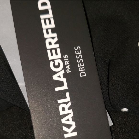 FINAL SALE Lagerfeld Paris Bow- Back Dress - Picture 4 of 8